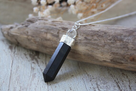 ONYX DOWSING NECKLACE- Chakra Necklace- Hippie- Crystal Necklace- Yoga Wear- Semi Precious- Healing Crystal Jewellery- Vintage- Boho- Chakra