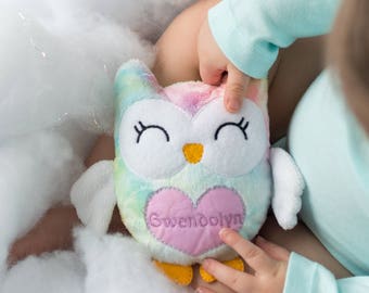 Birthday Gift for Niece, Personalized Toddler Gifts, Owl Plush, Stuffed Owl for Toddler