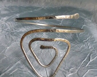 Triangle Upper Arm Cuff , Armlet, Armband- Brass, Copper or Silver