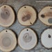 DIY 25 Large 3.5"+ Wood Slice Ornaments use for Christmas, rustic weddings, country decor, tree slice ornament, dark