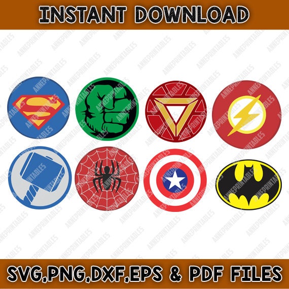 Superhero Logo svg design/Superhero svg dxf eps png pdf