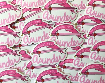 Tearing You Asunder Kate Bush vinyl sticker
