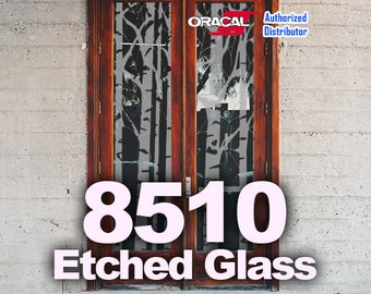 12" x 12" / 1-sheet Oracal Etched Glass Vinyl, Cricut Vinyl, Craft Vinyl, Etched Glass, Glass Decoration