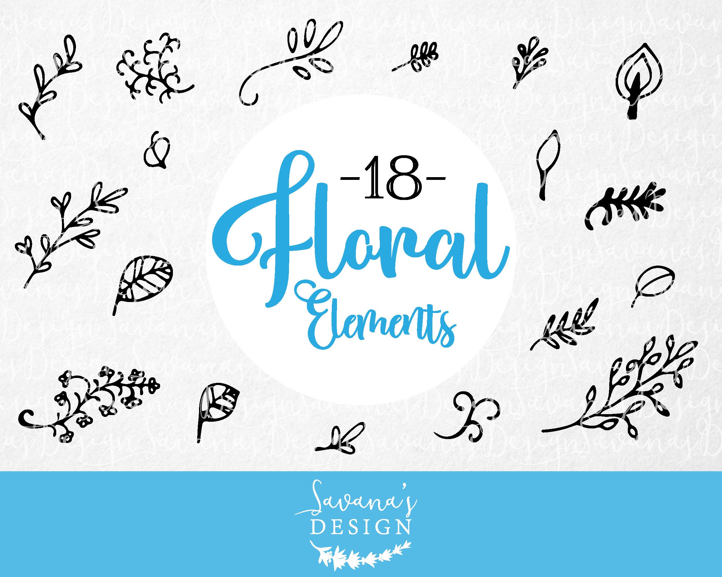 Flower svg files branch svg floral svg leaf svg file adobe