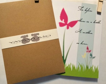 Early Loss ~ TWINS GREETING CARD, Miscarriage Card, Sympathy Card, Condolence Card, Loss of Baby, Death of Baby, Support, New Mom
