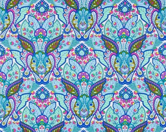 Tula Pink Slow and Steady The Hare in Blue Raspberry