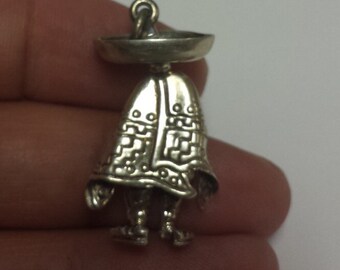 Sterling Silver .925 Mexican Pendant Charm
