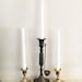 Tall Brass Lion Candlesticks pair /2 | Floor Tall Pillar Candle Holders | Lion Head Victorian Rococo Hollywood Regency Decor