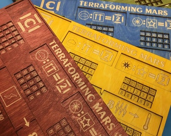 5 Player Dashboards - Terraforming Mars