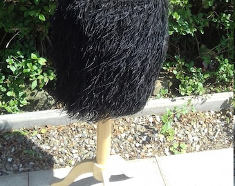 Fluffy ostrich feather skirt