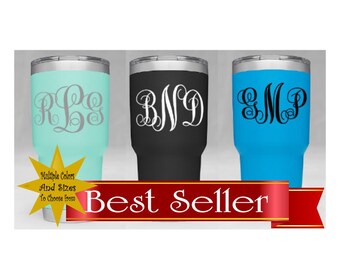 Yeti Decal | Yeti tumbler decal |Monogram Decal |Yeti sticker | Buy 2 get 1 Free | Monogram yeti decal | name sticker
