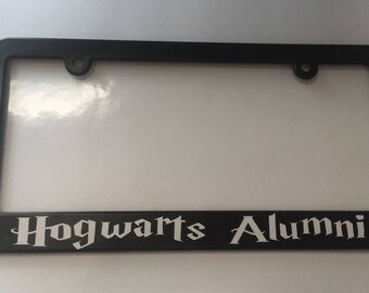 Hogwarts Alumni Harry Potter License Plate Frame