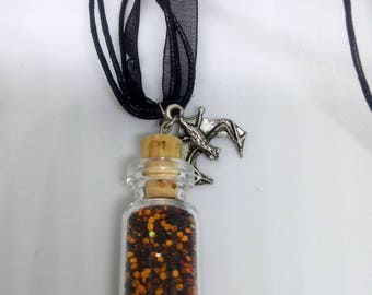 Halloween magic vial necklace