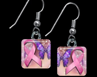 Breast Cancer Awareness Earrings(EBC3.1)