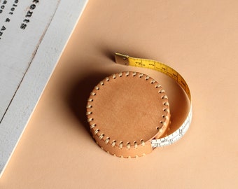 Leather Automatically Retractable Soft Tape Measure, Chest Measuring Ruler, Waist Measuring Ruler, Height Measuring Ruler 120 inch 3M