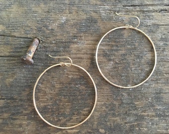 Gold Filled Hoops.