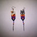 Brick Stitch Wolf / Eagle Feather Delica Seed Beading PDF E- File Earring Pattern-224