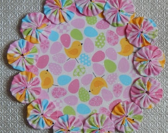 Easter Chick and Eggs Glitter Doily