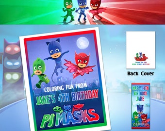 PJ Masks Coloring Book with Crayons
