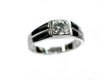 mensring silver 925 solitär mr ring silverring zirconia
