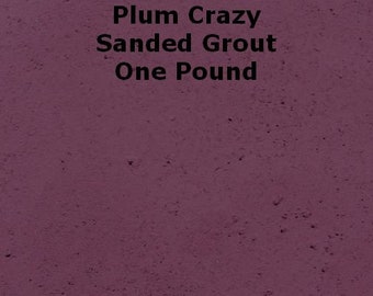 Plum Crazy SANDED Purple Grout - 1 Pound for Walls, Floors, Counter Tops, Backsplashes, Tubs, Showers, Mosaics