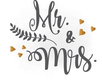 Mr and mrs printable | Etsy