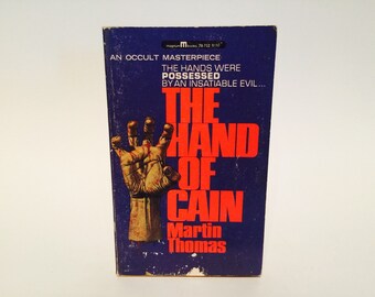 Vintage Horror Book The Hand of Cain by Martin Thomas 1967 Paperback