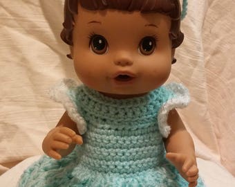 Baby Alive Green Sparkle Dress, baby alive clothes, baby alive outfit,