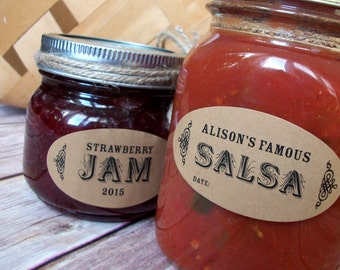 personalized canning labels etsy