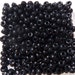 Size 6/0 Pony or E Bead OPAQUE JET BLACK Preciosa Czech Glass Seed Beads-4mm Round Rocailles-20grams-Spacers-Kumihimo-Jewelry/Loom Supplies