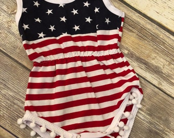 4th of July romper
