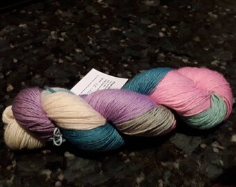 Hand dyed pastel Superwash Sock Yarn