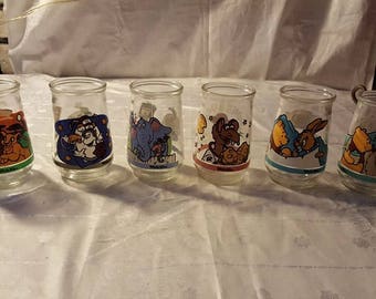 Variety of vintage drinking glasses set of 6