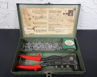 Vintage Manual Riveter Tool Kit No, 200 by Marson Klik Fast, Crafts, Repair