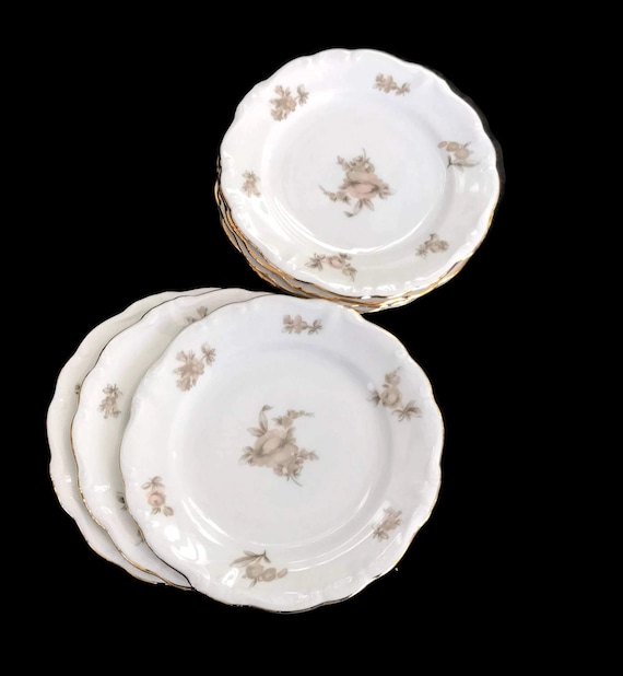 Vintage Haviland China Bread and Butter Plates Johann Haviland Vintage Haviland China Bread and Butter Plates Johann Haviland
