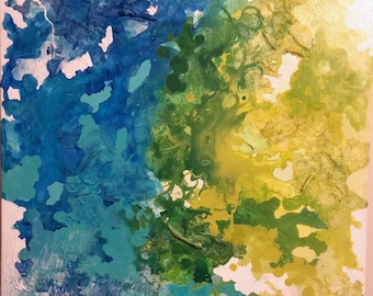 Acrylic and mixed media
