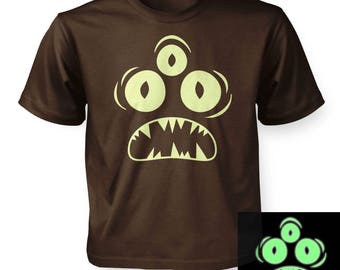Surprised Monster (Glow In The Dark) kids t-shirt