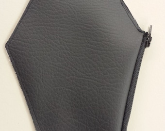 Coffin change purse with zipper