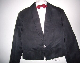Jacket, men, wedding jacket, ceremony, Vintage french black Spencer