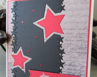 Happy birthday handmade card. Birthday card