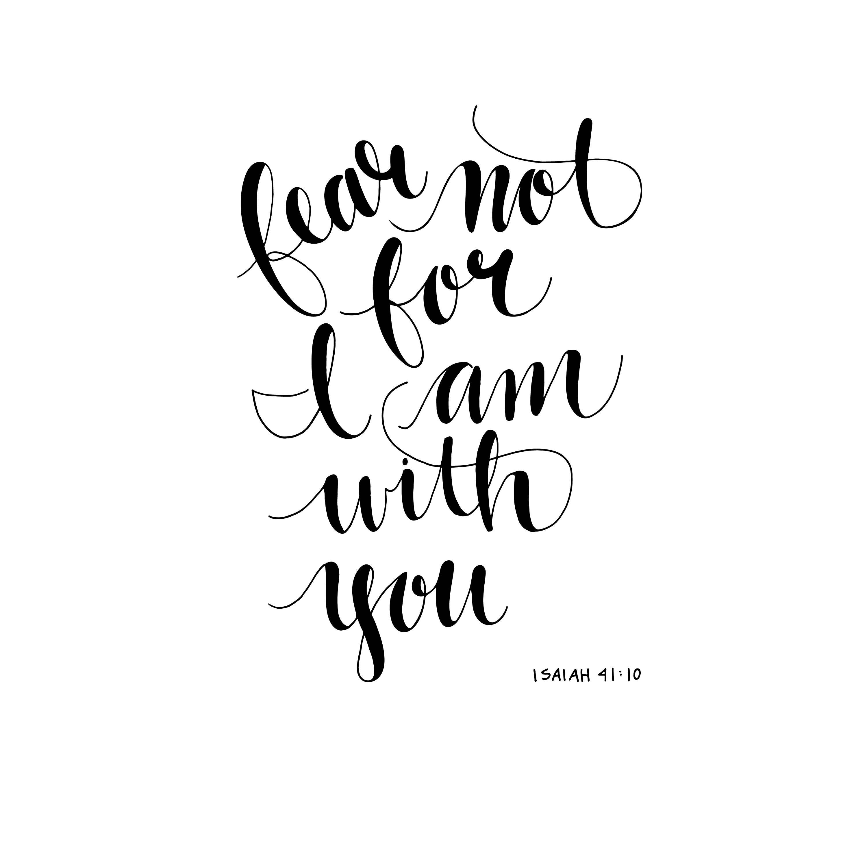 fear not for am with you