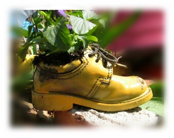 Succulent planter - flower planter - outdoor planter , Shoe planter - Garden decor- small planter - # 7