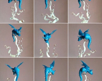 Dragon plant stick orchid rod sculpture