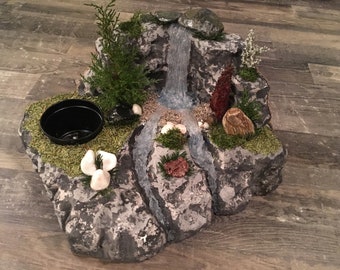 Handmade Waterfall Landscape Sculpture