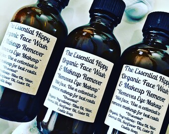 Organic Face Wash and Makeup Remover ~ Unscented ~ Natural Skincare