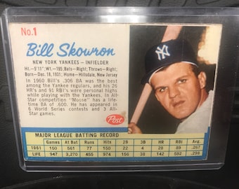 1962 Post Bill Skowron Trading Card #1