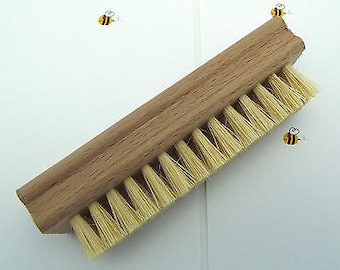 SMALL CEMENT BRUSH for Lead Came Stained Glass Construction Cleaning Hand and Nail Brush Wood and Natural Bristles