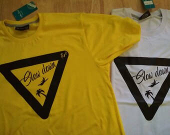 Slow down T-shirt, valhalla, slow emotion, soul, yellow, sun, relax, limited