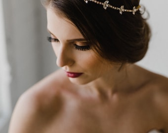 Bridal Headband | Crystal Headband | Bridal Hairband | Wedding Headband | Rhinestone Headband | Crystal Headpiece | Olivia Headpiece