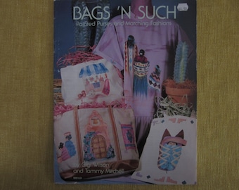 Bags 'N Such Painted Purses & Matching Fashions,fabric paintingbooklet, Indian designs,giraffe,parrots,butterflies,flowers,hummingbird,cows,